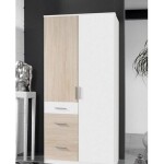 White *wooden wardrobe, size 100*220 cm - mkn027